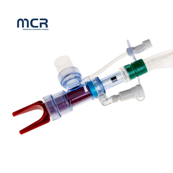L Type Closed Suction Catheter Automatic Flushing 72H