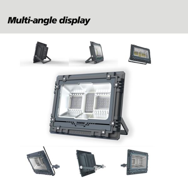 200w Solar Panel LED Flood Light Color Changing With Rhythm Rgb Aluminum