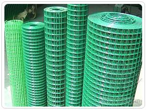 60*80mm Green PVC Coated  Welded  Wire Mesh For Construction  Non Rusting