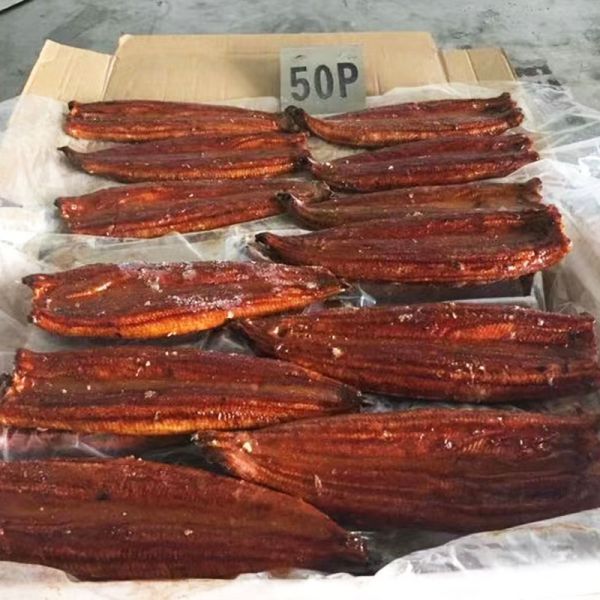 Customized Unagi Japanese Technique Dried Roasted Frozen Eel Vacuum Packed Somked Unagi Roasted Eel Fish