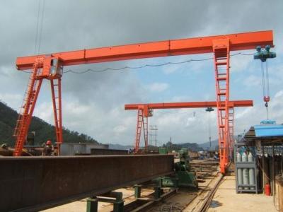 Electric Hoist Single Beam Gantry Crane , 3-20T MH Model Steel A Frame Gantry Crane