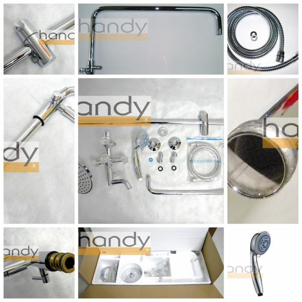 Automatic Shower Mixer Brass Bathroom Sink Faucets , Chrome Wall Mounted Faucets