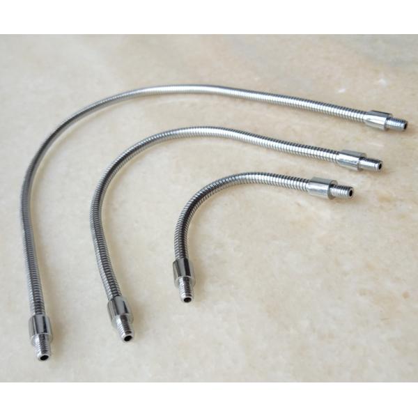 DIY Metal Gooseneck Tube M4 Flexible Microphone Stand Black Male Screw 200mm 300mm 400MM