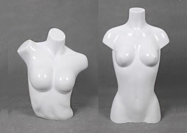 Glossy Female Upper Boday Shop Display Mannequin 100% FRP Unbreakable
