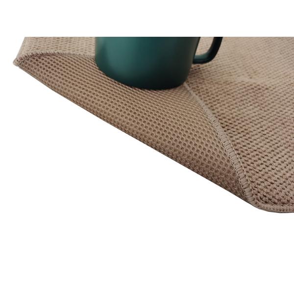Washable Absorbent Size18 X 16inch Microfiber Dish  drying Mat