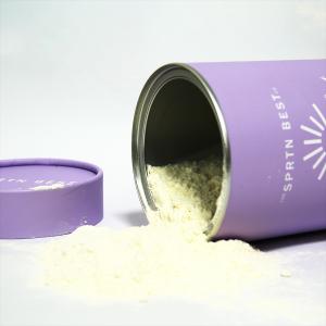 Biodegradable food grade aluminum foil cardboard protein powder tube jar for