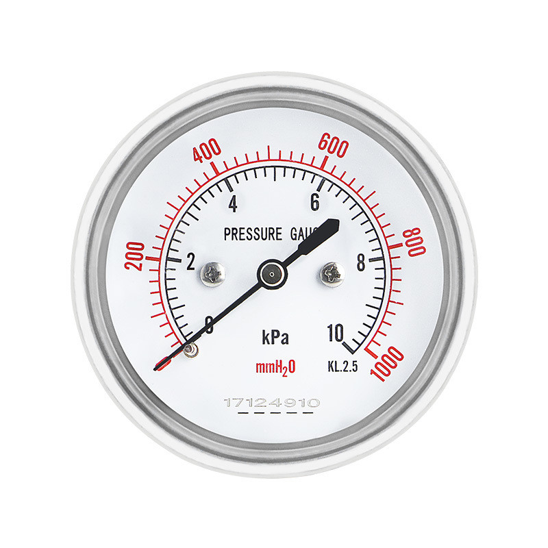 Customized Support OEM 2.5 Inch 65mm Diaphragm Manometer 16kpa Micro Pressure Gauge