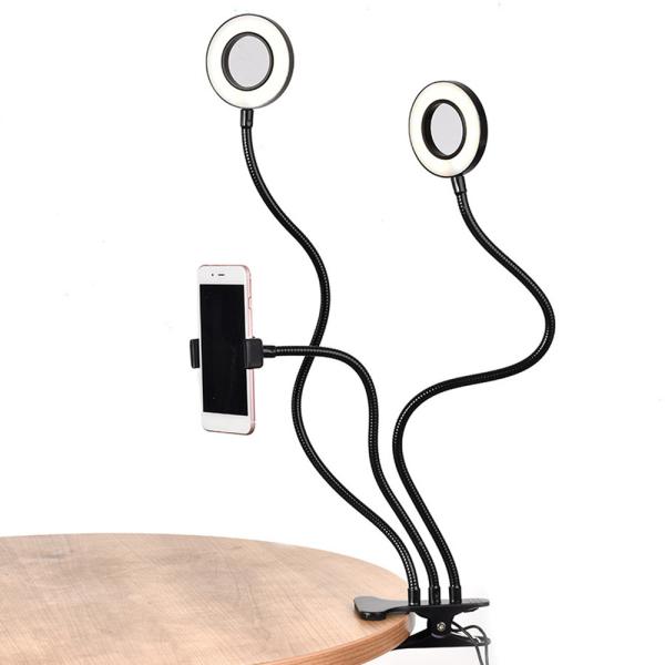 Flexible Holder 640mm Long Arm Desktop Selfie Ring Light