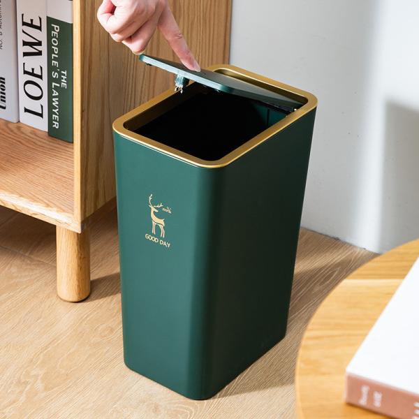 Wholesale 13 Gallon Abs Press Type Pop-up Rectangular Plastic Trash Can