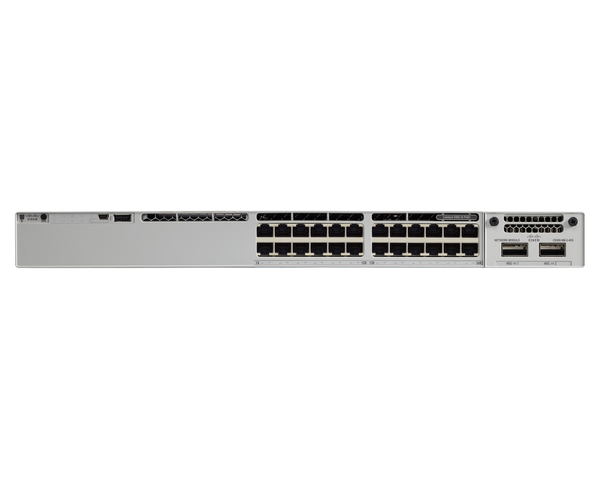 Cisco Catalyst 9300 Switch 24 Ports with 480 Gb/s Capacity and LACP VLAN Support