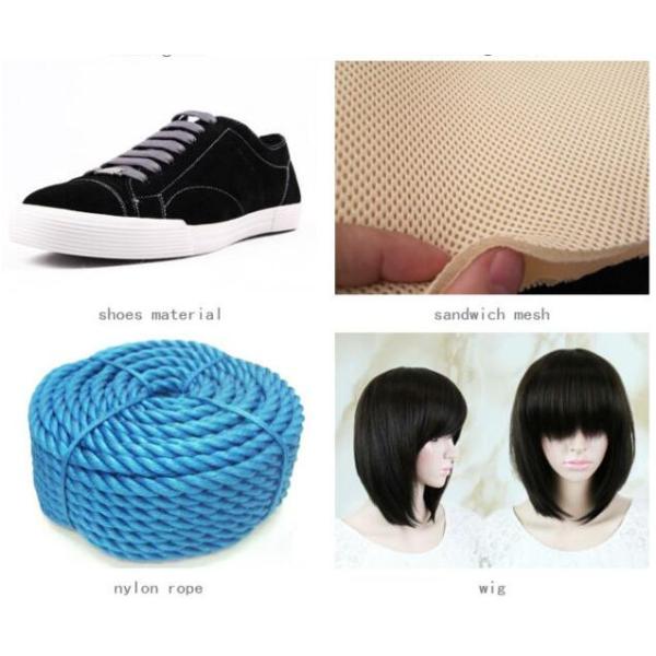 Blanc cru/coloré de 100% de nylon de catégorie entièrement tirée du fil aa teint