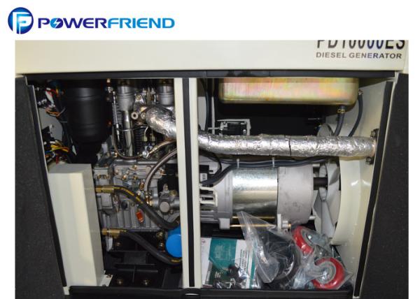 Air Cooling 13kw Diesel Small Portable Generators 3 Phase / Single Phase