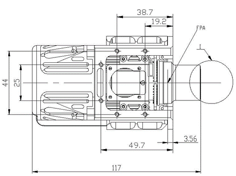Gas Detectors Mid-Wave Cooled Narrow Band Detector Type II Superlattice  15mK NETD