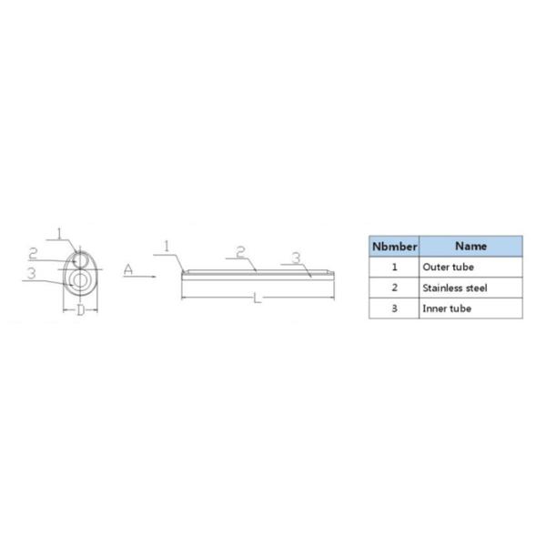 PE 1mm 1.2mm Fiber Optic Components Cable Protection Fusion Splice Sleeve