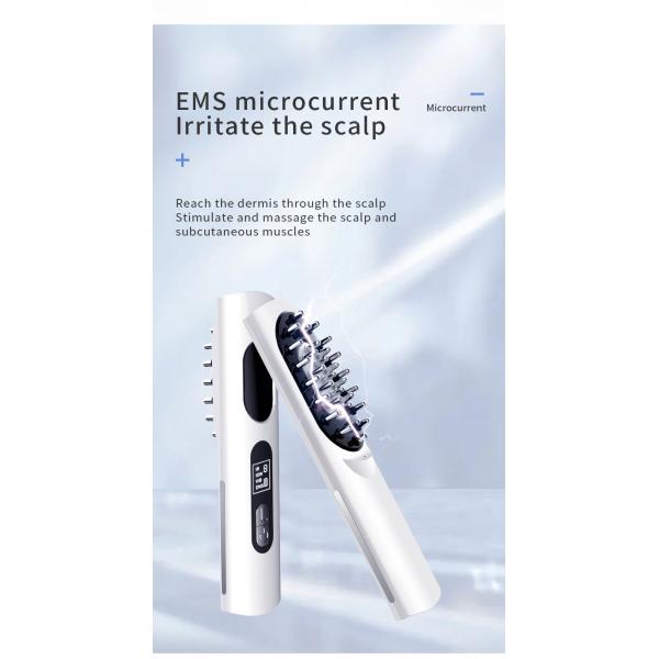 Scalp Applicator Liquid Comb for Hair Follicle Stimulation 6 Gears and USB Charging