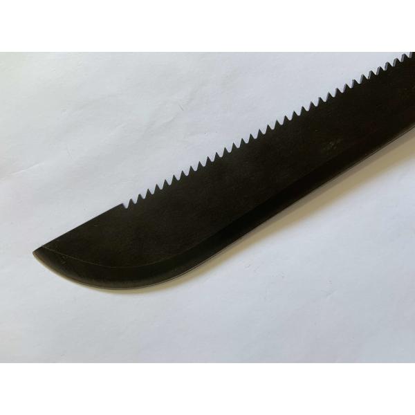 ODM Saw Tooth Black Blade Spring Steel Machete 20in Plastic Handle