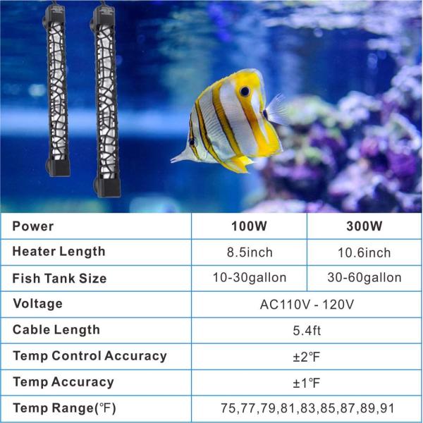 Explosion Proof  300 Watt Hygger Aquarium Heater