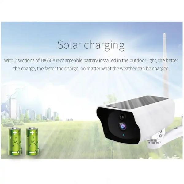 Night Vision 1.3W Solar 4G CCTV Camera , CMOS 4G Solar Powered Security Camera
