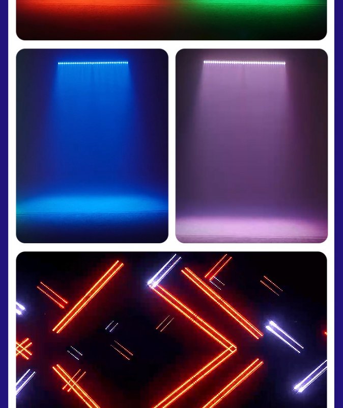 AOYALONG 38*10W RGBW LED Moving Head Curtain Light Live Room Matrix Strobe Backlight Stage Light DMX512 Control Aluminum IP20