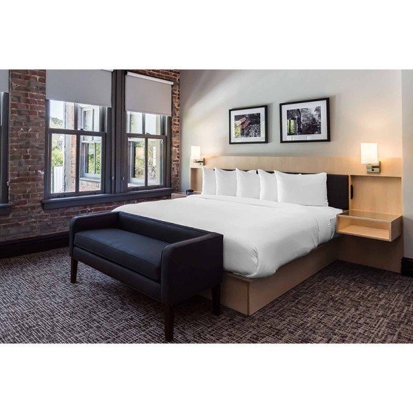 OEM Custom Contemporary Lifestyle Hotel Furniture Durable Melamine 3 Star Design for Condos and Hotels Wood Material
