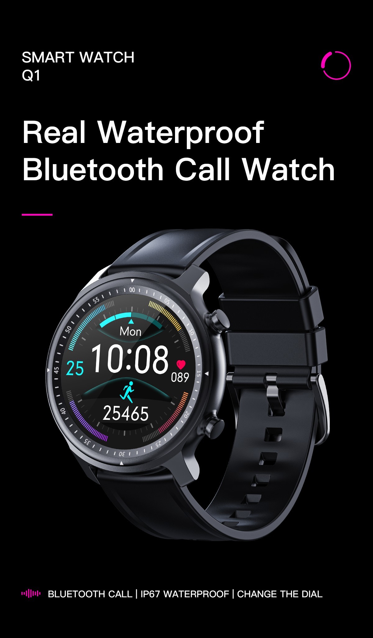 округлая форма дозора ROM 256K умная, Smartwatch 4,2 людей для андроида