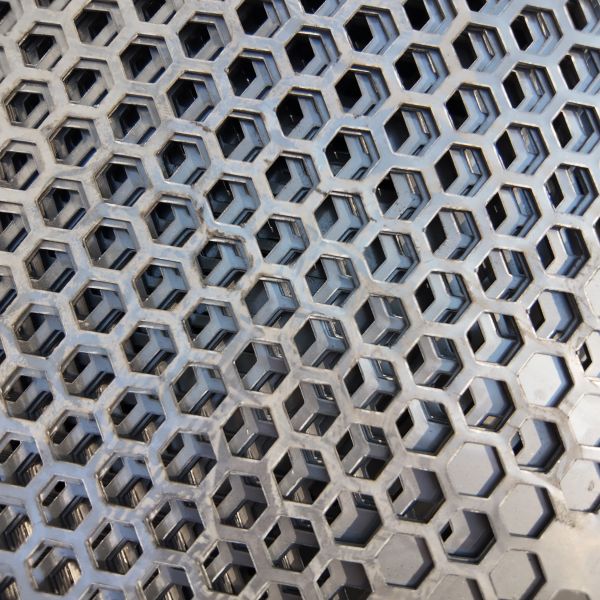 Hot Dip Perforated Metal Plate With 1.5mm Aperture Hexagonal Holes