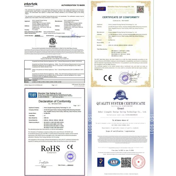 Ледяной кубик-производитель LZ-120 в 30кг Ледяной склад для магазинов строительных материалов