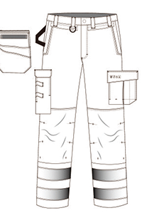 EN11611 химические брюки защитной одежды 350gsm химические устойчивые