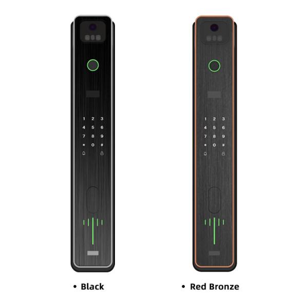 Night Vision Face Recognition Door Lock 80mm Smart Digital Locks