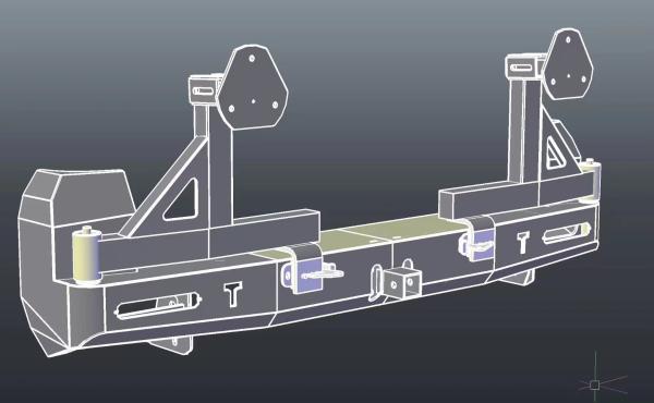 TOYOTA LC150  Prado 150  rear bumper with Powder Coating