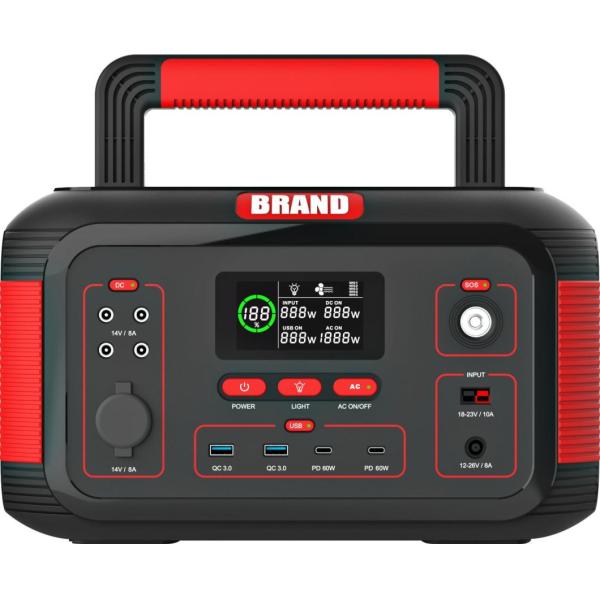 USB 1000W 22.2V 36.4ah Recargable Estación de energía solar portátil para el hogar al aire libre