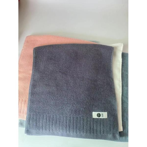 Toalla de baño de algodón suave y lujosa con doble cara de extremo de la hebra de diseño de rayas simples