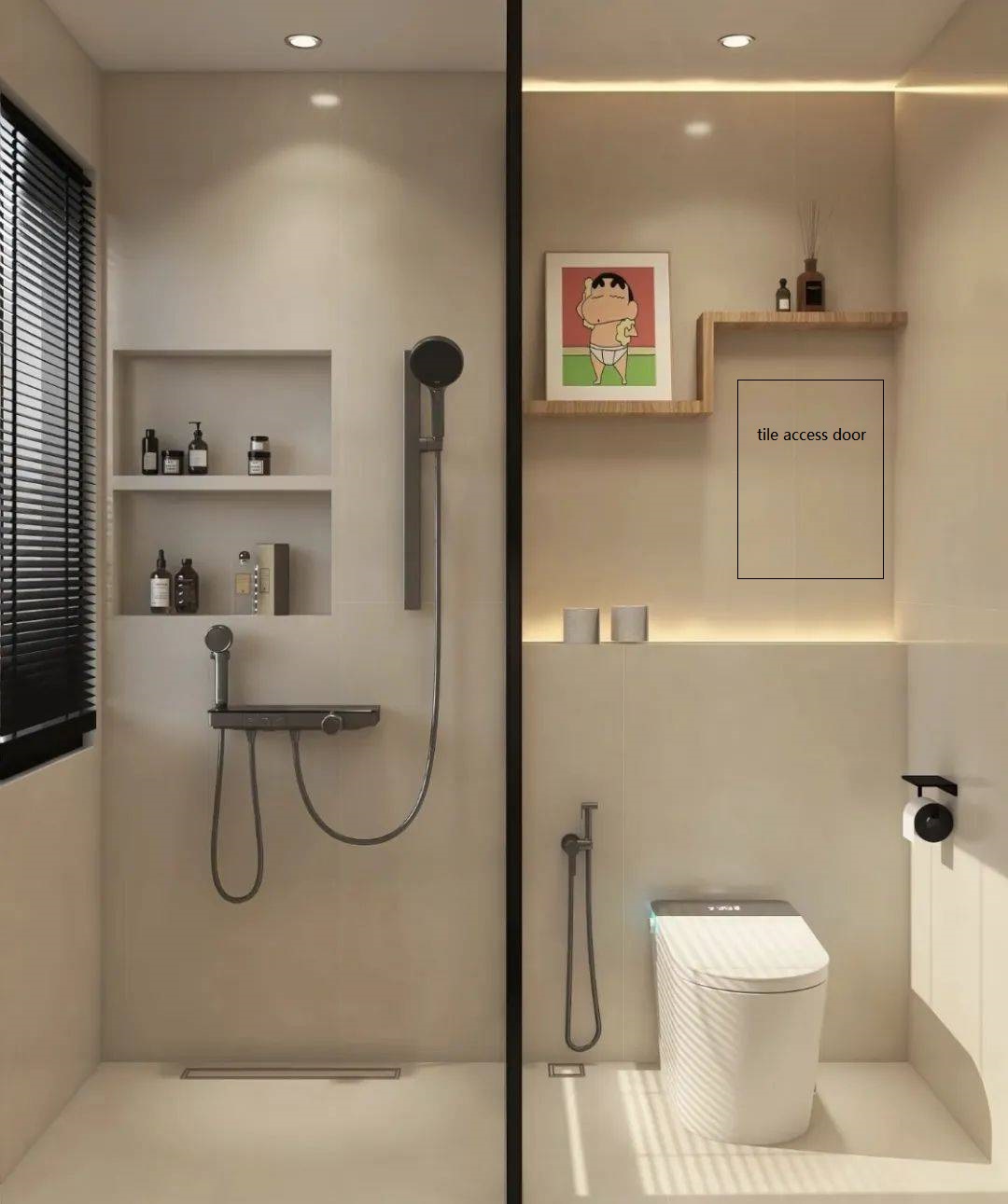 Ceiling Tile Fully Concealed Tile Access Panel for Toilet Tile Inspection Hatch