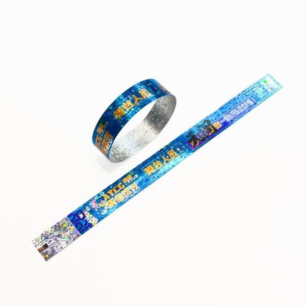 Factory Customization Pulseiras Brilhante Laser Glitter Concert Festival de Música Festa de Atividade Pulseiras Para Adultos Crianças
