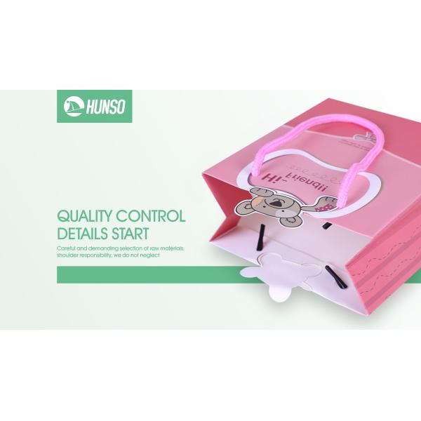 Toy Custom Logo Patterned Gift Bags With Cotton Handle UV Coating