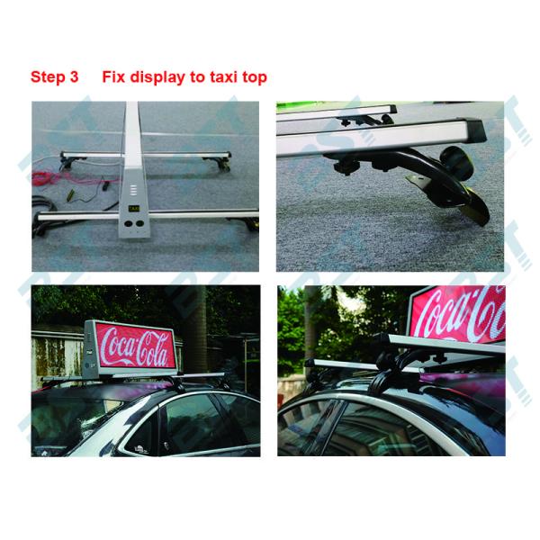 Экраны рекламы такси П5мм, водоустойчивое разрешение точки дисплея СИД 192 кс 64 верхней части такси ИП65