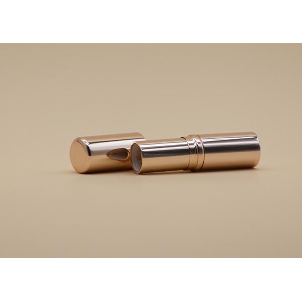 Яркие розовые трубки бальзама губы золота, алюминиевая пластмасса трубки губной помады внутренняя