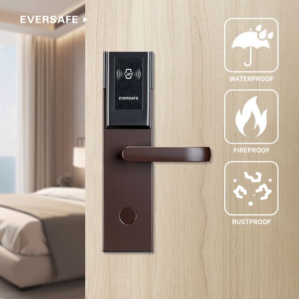 Bluetooth Electric Apartment Smart Card Door Lock For Hotels Nursery