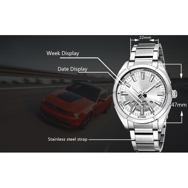 YHSK-074  OEM Stainless Steel Quartz Watch Waterproof Solid Band 47mm