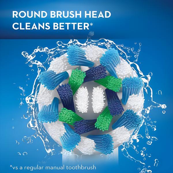 360 Rotating Electric Toothbrush Rechargeable EU-Patent Toothbrush With Round Brush Hea