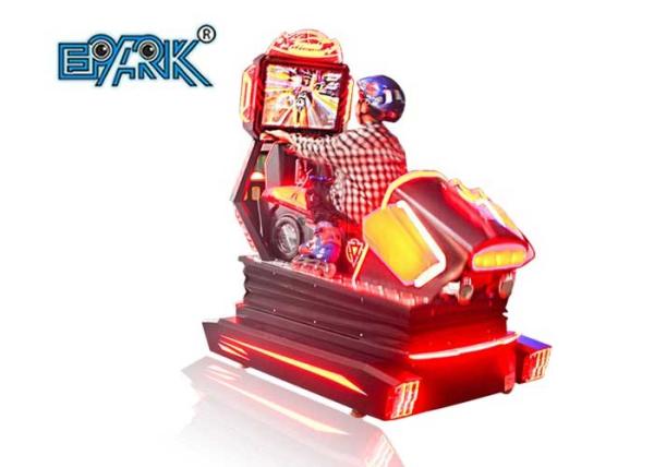 Fiberglass Kiddy Ride Machine 3d Dynamic HD Race Car Outurn Arcade Racing Machine
