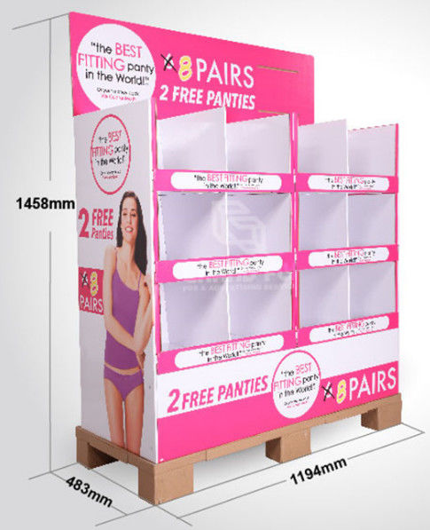 Supermarket clothes T paper display stand, underwear underwear paper shelf, environmental protection wardrobe