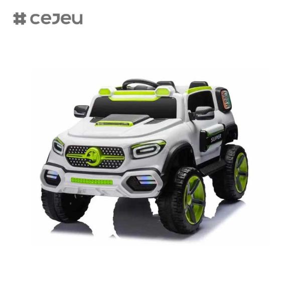 CJ-SYB-G65 Wholesale Unisex 4-Wheel Electric Ride-On Toy Car Wholesale Red White Color Scheme Automatic Music Lights