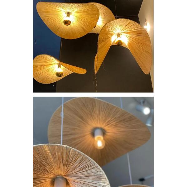 Japanese Chandelier Creative Hand Living Dining Room Woven Bamboo Chandelier(WH-MI-408)