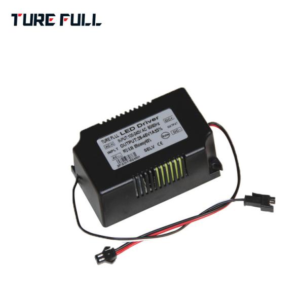 High PFC 45w LED Lighting Driver , Dimming Led Driver 500ma Low Ripple