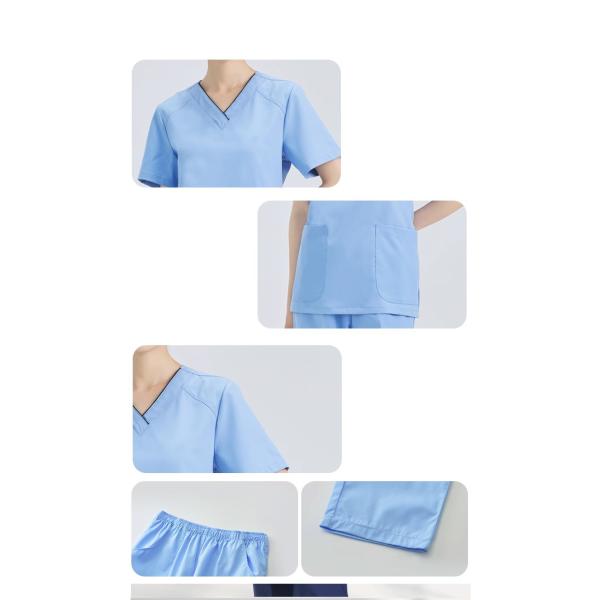 Los uniformes de los exfoliantes médicos Spandex Estiramiento Moderno Uniformes Médico Exfoliantes de enfermería