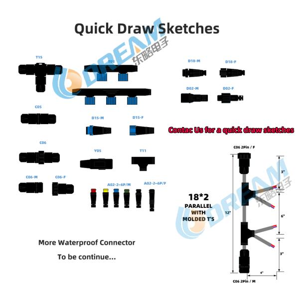 Высококачественный водонепроницаемый светодиод с формой Y