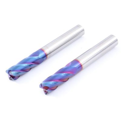 Nano Coating Steel Milling Cutter Tungsten Carbide For Heat Treated Steel Processing