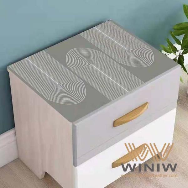 anti mildew PU Synthetic Microfiber Leather Eco Friendly Material For Place Mat