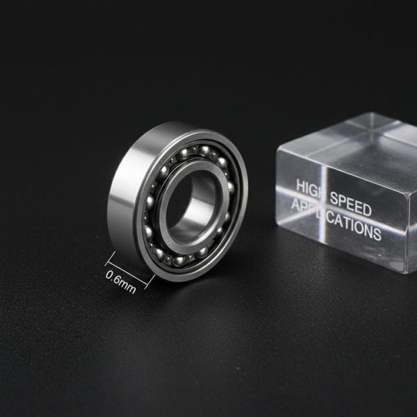 Flange Width 0.6mm Miniature Flange Ball Bearing Chrome Steel Designed for Operation in High Speed Rotating Applications